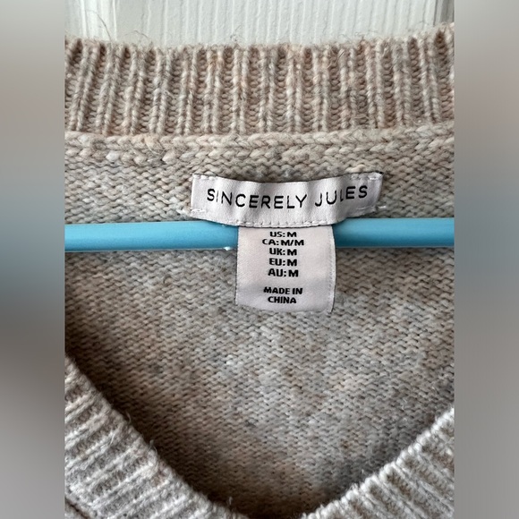 SINCERELY JULES Sweater Vest, Size M - Picture 2 of 3